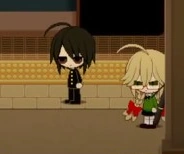 Hakuchu's first in-game appearance at the train station.