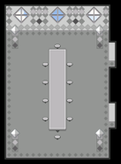 The dining room