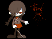 The "Thank You" bonus image found in the Bonus Room gallery.