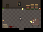 A small room connected to the second hallway