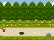 A hole which Yosafire falls into in the beginning of the game