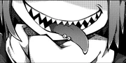 Gyakuten's tongue piercings as seen in Obsolete Dream chapter 7.