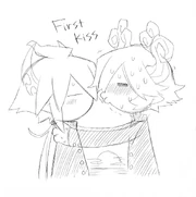 Satanick's and Ivlis' first kiss.