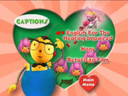 Captions menu for Happy Hearts Day