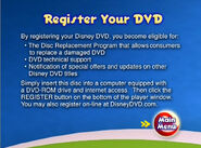 Register Your DVD menu