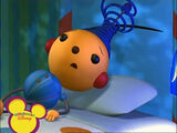 Olie Polie in a blue hat