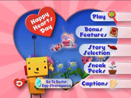 "Happy Hearts Day" menu