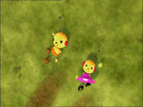 Olie Polie and Zowie Polie on the grass