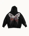BUTTERFLY HOODIE - BLACK