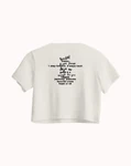 SOUR TRACKLIST CROP TEE (BACK)
