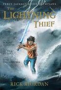 Percy on the cover of The Lightning Thief Graphic Novel