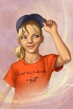 Annabeth wearing her cap.