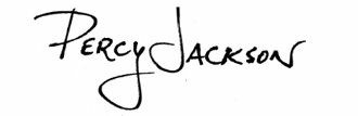 Percy Jackson Signature