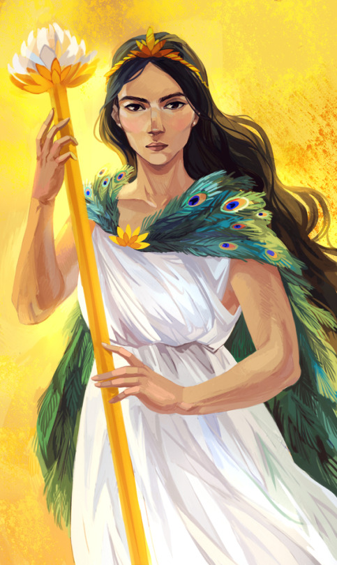 hera greek mythology drawing