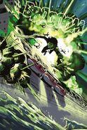 The ship being destroyed by Camp Half-Blood’s forces.