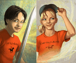 Percy Jackson and Annabeth Chase.
