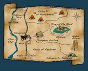 A map of the Underworld, a magical location