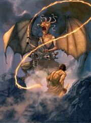 Zeus fighting Kampê