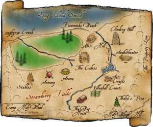 Map of camp-halfblood  Camp half blood, Percy jackson, Half blood