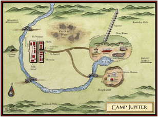 A map of Camp Jupiter.