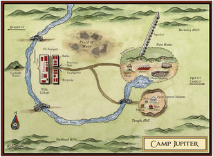 Camp Half-Blood and Camp Jupiter Merged Map (Spoiler Warning for
