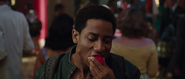 Grover eating a lotus flower
