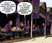 The front of the barracks.