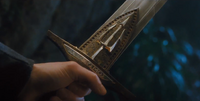 The hilt of Riptide in the movie adaptation.