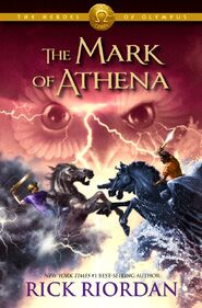 Percy on the cover of The Mark of Athena