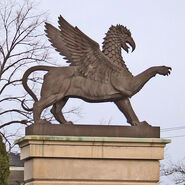 A statue of Gryphon