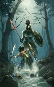 Clarisse with her first spear