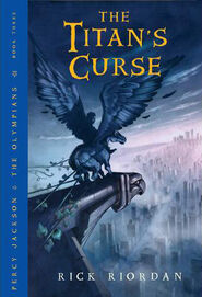 Percy on the cover of The Titan's Curse