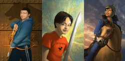 Frank Zhang, Percy Jackson, and Hazel Levesque, three demigods who have used The Pax.