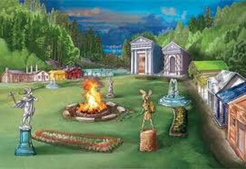 Percy Jackson Photo: Camp Half-Blood Cabins  Percy jackson, Camp half  blood cabins, Camp half blood