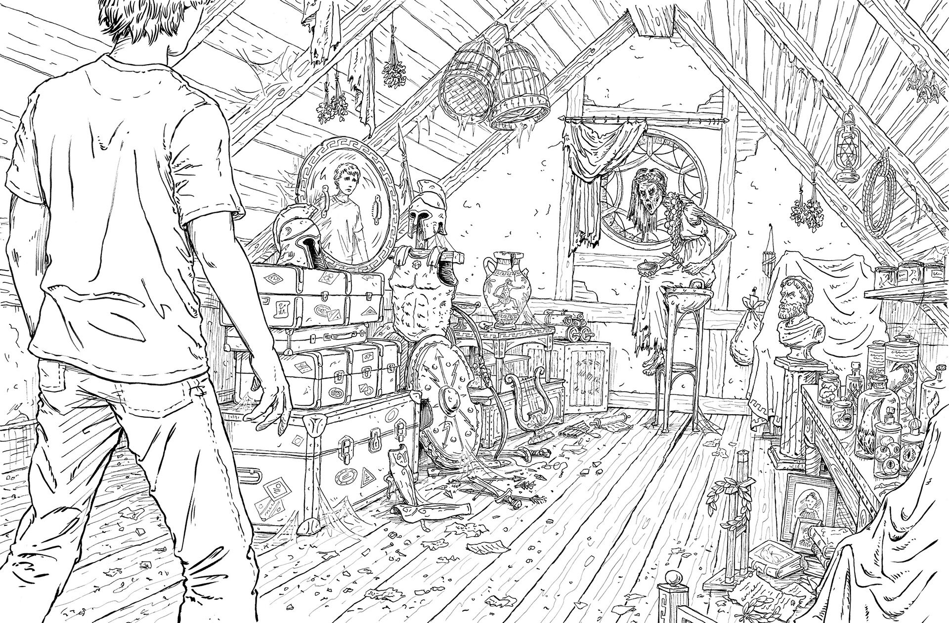 percy jackson coloring pages