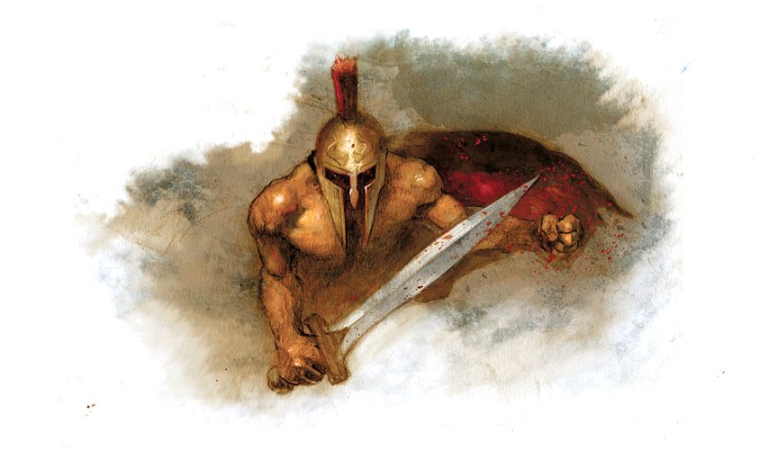 Greek Mythology Spartan Warrior God Ares - Greek God Ares - Sticker