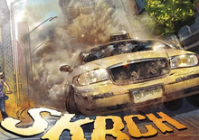 The taxi as seen in the graphic novels.
