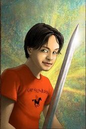 Percy Jackson, a master of Greek warfare.
