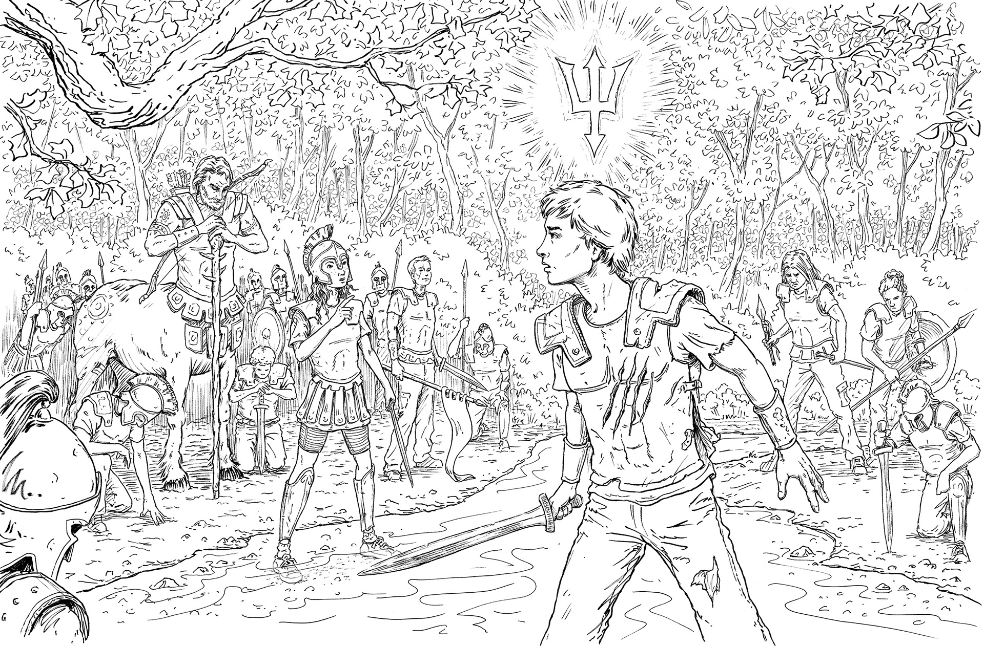 percy jackson coloring pages printables