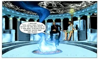 Percy, giving Zeus the cylinder containing the Master Bolt in the graphic novel adaptation.