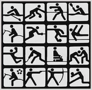 Sports pictograms