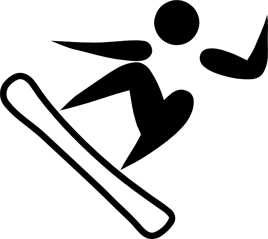 Snowboarding icon