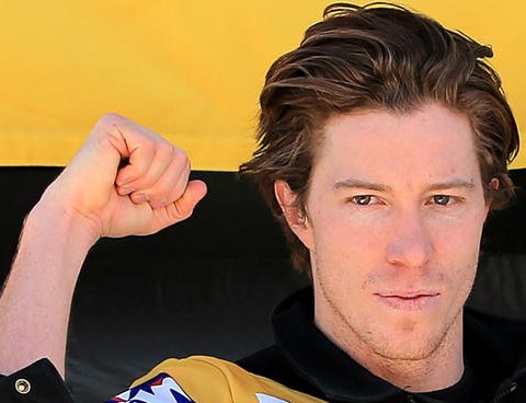 Snowboarder Shaun White, also known and The Flying Tomato, who wan a gold  medal in the Men's Halfpipe Snowboard competition at the Turin 2006 Winter  Olympic Games acknowledges the audience as Tonight