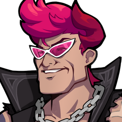 Drew X's GigaChad emote in a manga-inspired style : r/OmegaStrikers