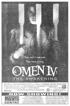 Omen IV screening Sydney Morning Herald 1991-08-10