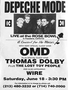 Pasadena, 18 June 1988 | Orchestral Manoeuvres in the Dark Wiki