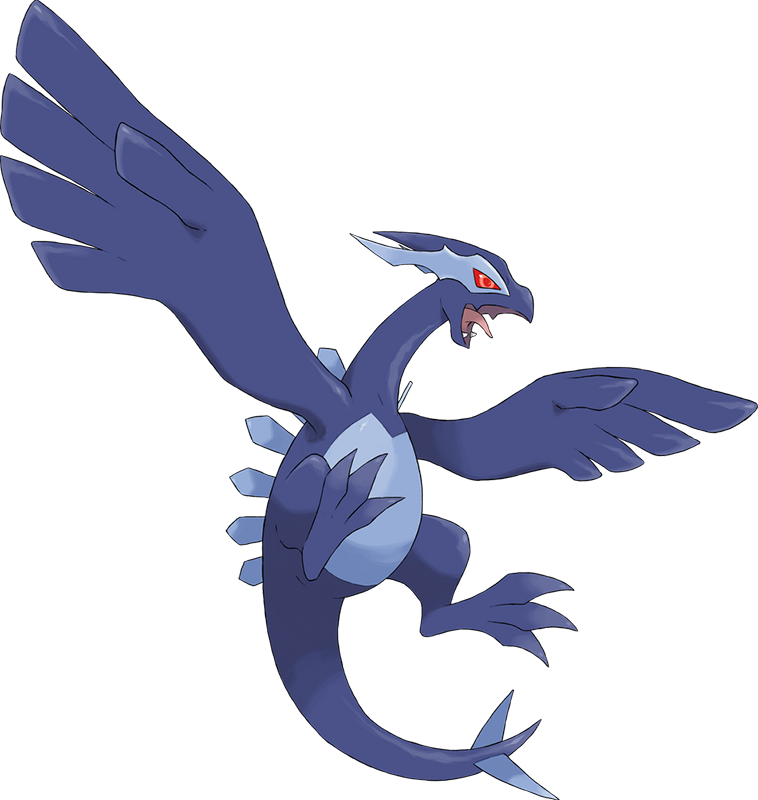 101443 - safe, artist:uraraa6, fictional species, legendary pokémon, lugia,  feral, nintendo, pokémon, 2021, ambiguous gender, black eyes, cloud,  flying, ocean, open mouth, sky, solo, solo ambiguous, tail, water, white  body, white tail