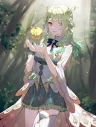 https://www.zerochan.net/3499550 (79 KB) Fauna Holding The Golden Apple