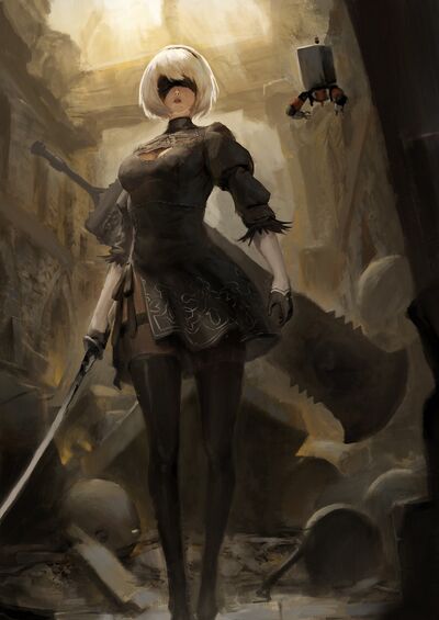 2B - Nier: Automata, 2B