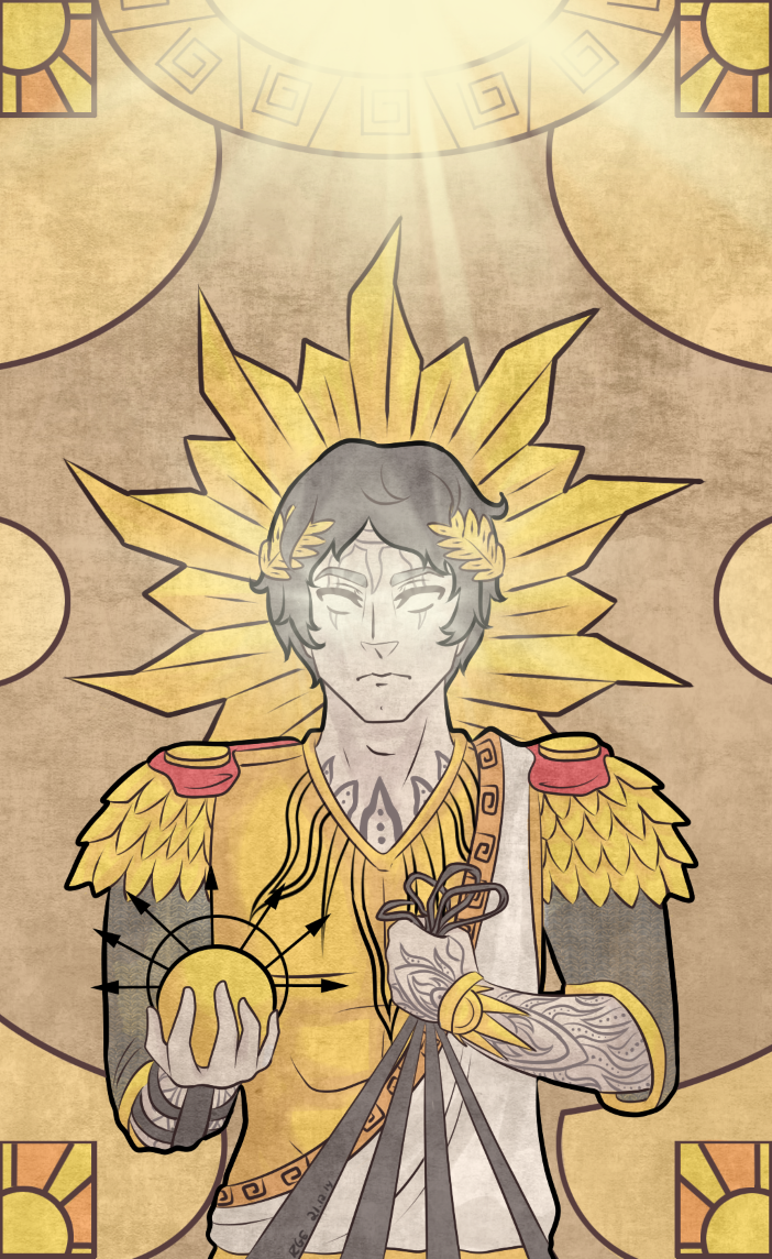 helios the sun god god of war